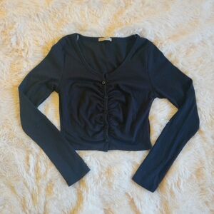 Cropped Sweater/Cardigan Top